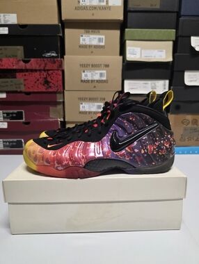Nike Air Foamposite Pro PRM Area 72 Fire Black 616750-600 Men's Sneaker